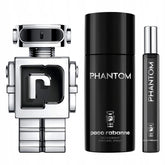 Paco Rabanne Phantom Gift Set - 100ML EDT Spray + 150ML Deodorant Spray + 10ML Travel Spray (Men)